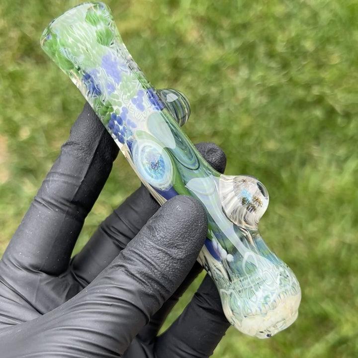 Glass Berry Cupcake Chillum Glass Pipe Glass Berry Cupcake