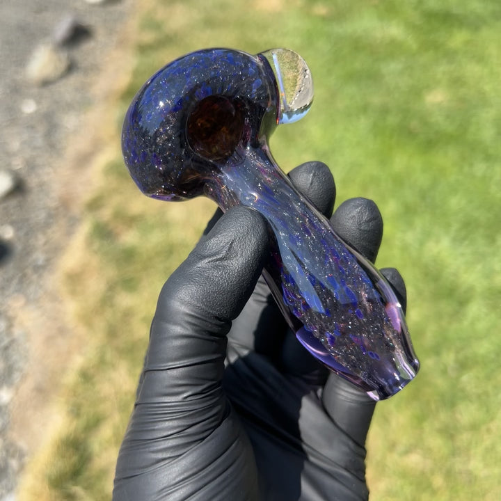 Black Plasma Opal Coin Glass Pipe Glass Pipe Tako Glass