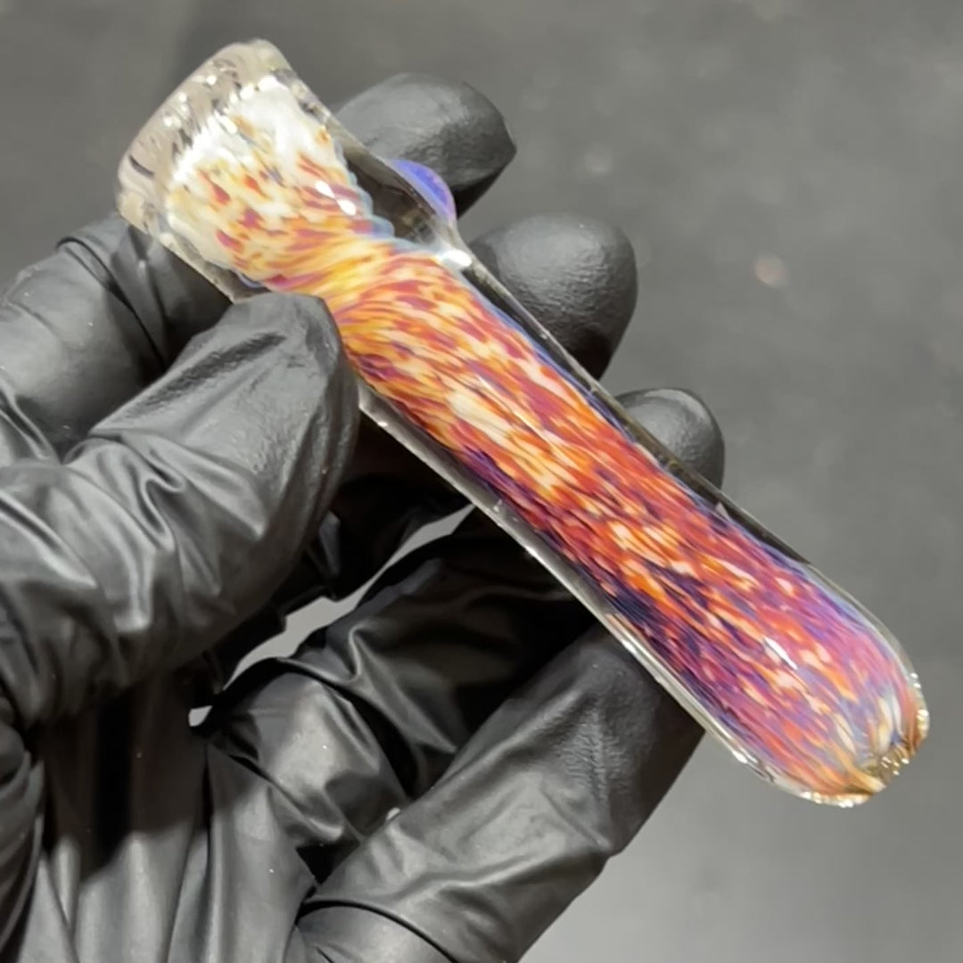 Thick Striking Purple Chillum & Case Combo Glass Pipe Chuck Glass