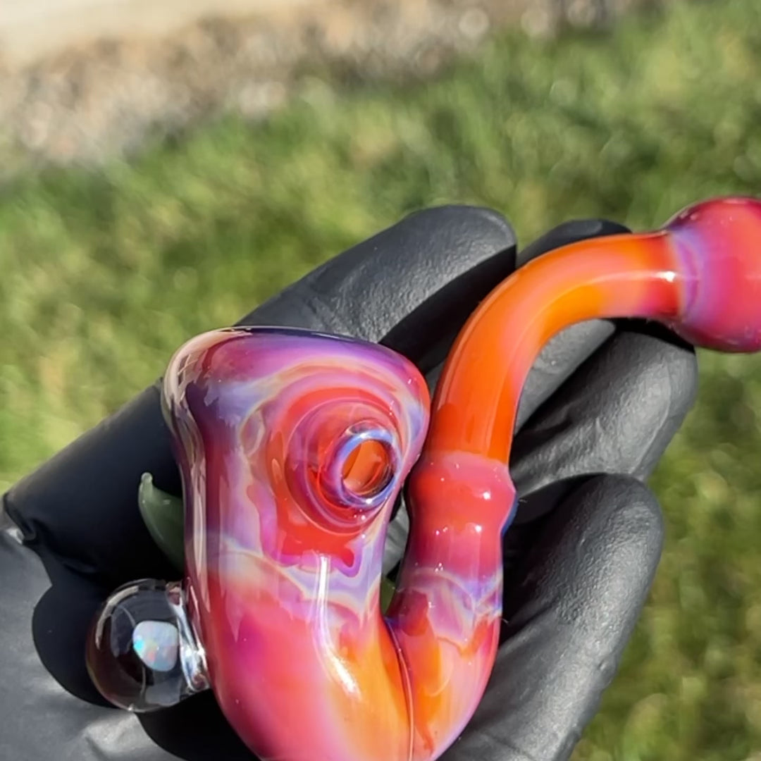 Pink Passion Leaf Opal Marble Sherlock