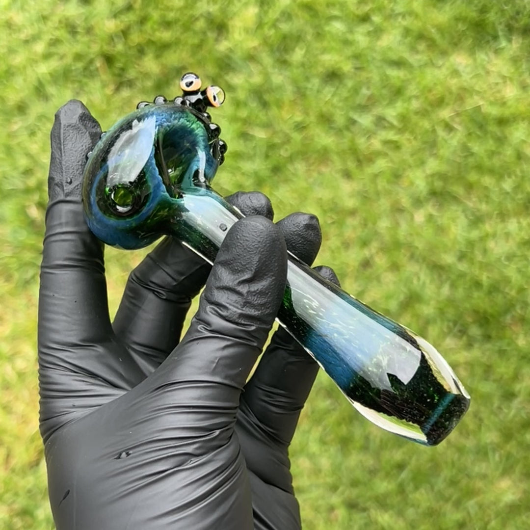 Green Frog Spoon Glass Pipe Beezy Glass