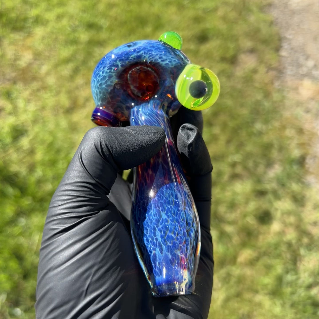 Purple Nebula Large Ion Black Opal Pipe