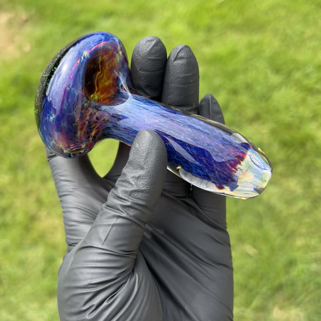 Purple Nebula Black Opal Galaxy Glass Pipe Tako Glass