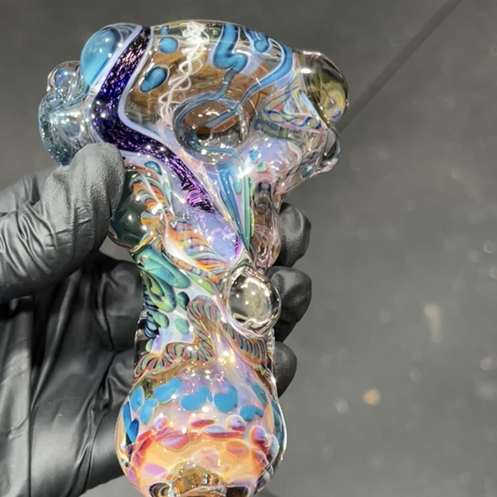 Molten Thick and Twisted Pipe Glass Pipe Molten Imagination