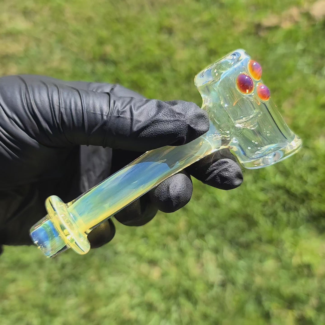 Silver Fumed Hash Hammer Glass Pipe KOP Glass