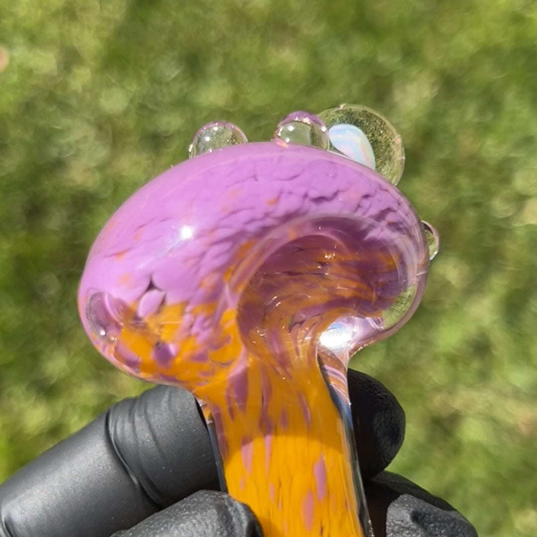 Atomic Tangerine Opal Pipe Glass Pipe Beezy Glass