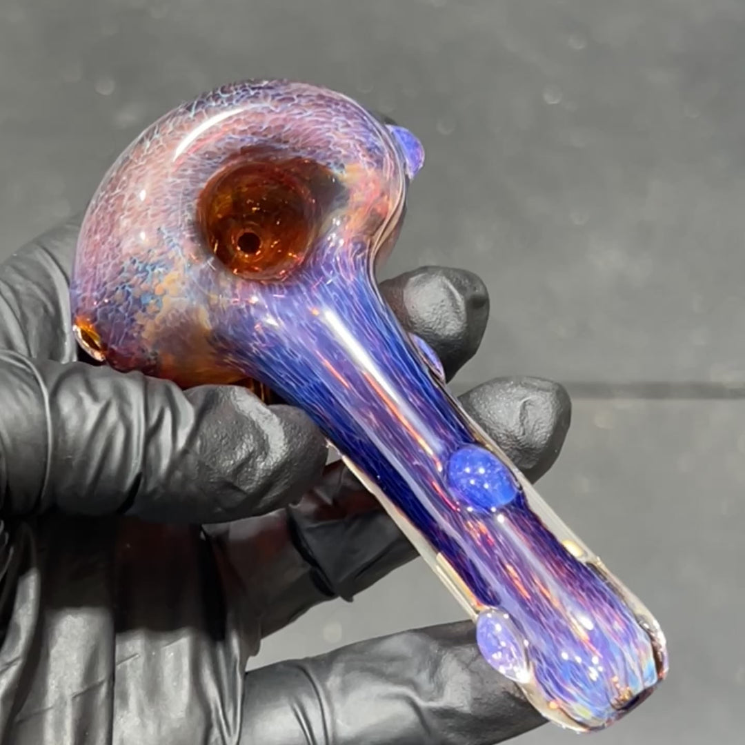 Thick Purple Pipe Glass Pipe Chuck Glass