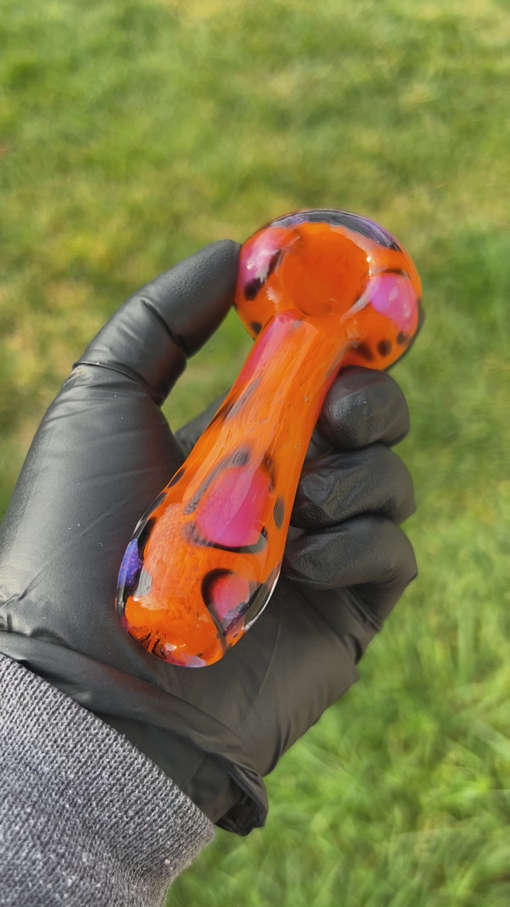 Orange Leopard Pipe