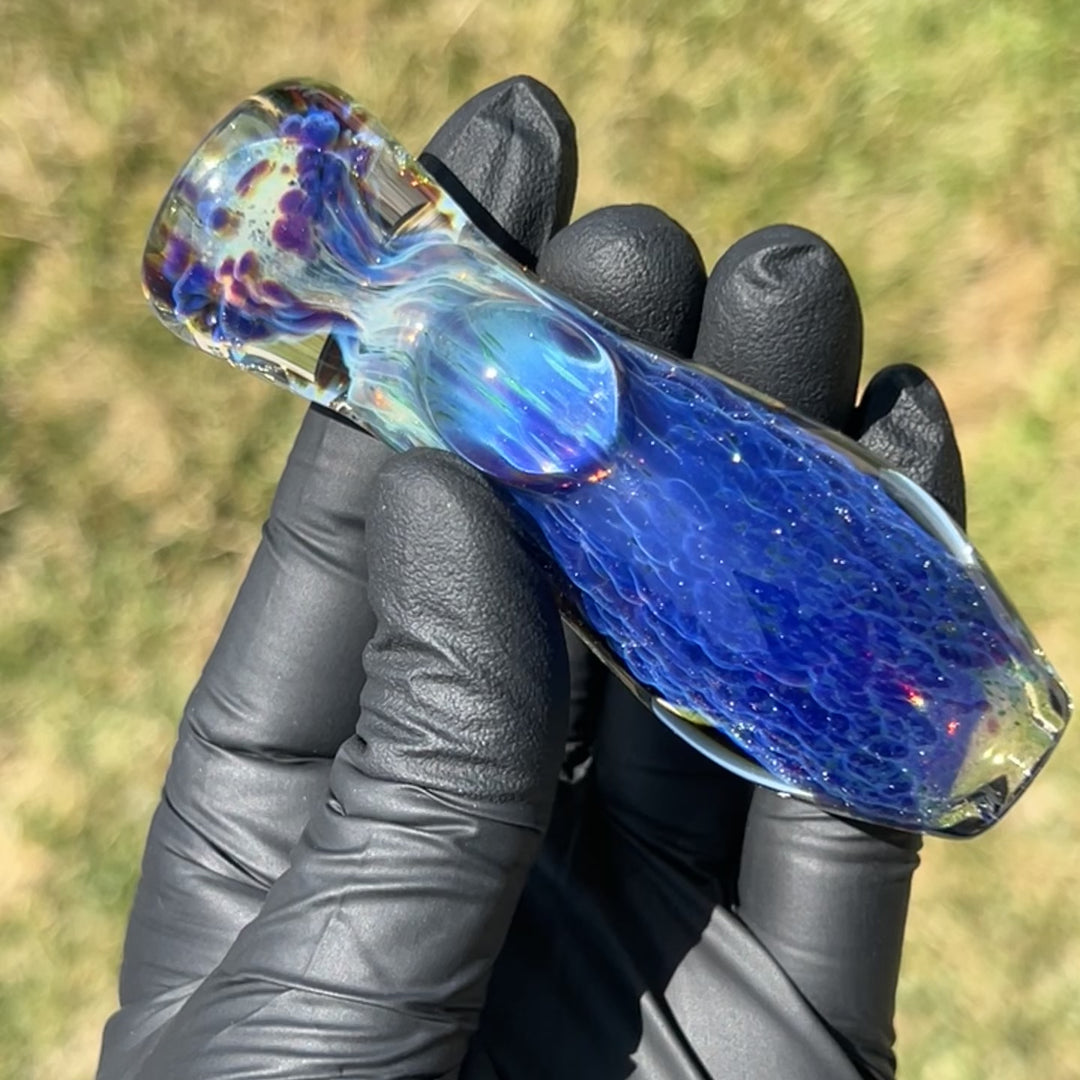 Purple Nebula Chillum Glass Pipe Tako Glass