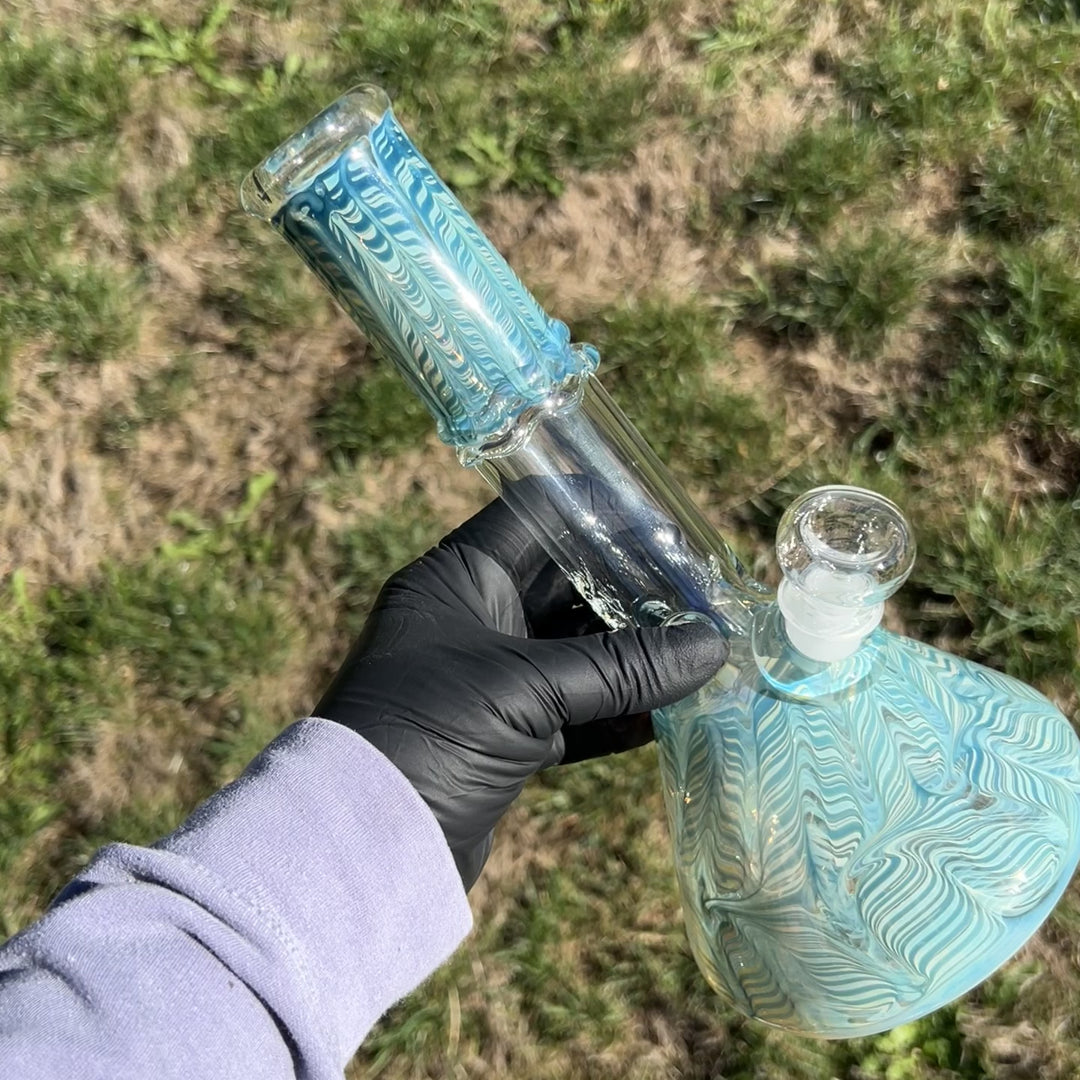 10" Color Rake Beaker Bong Glass Pipe Mary Jane's Glass