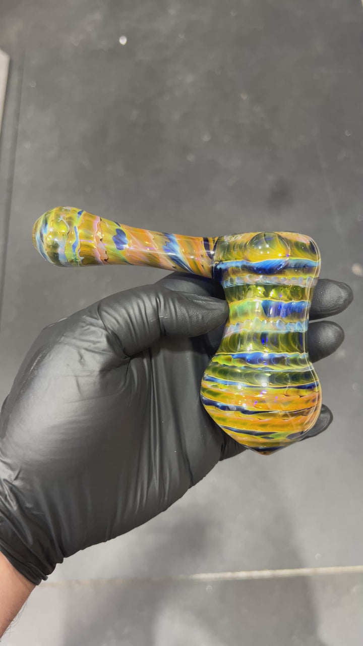 Cobalt Hammer Bubbler Glass Pipe Jedi Glassworks