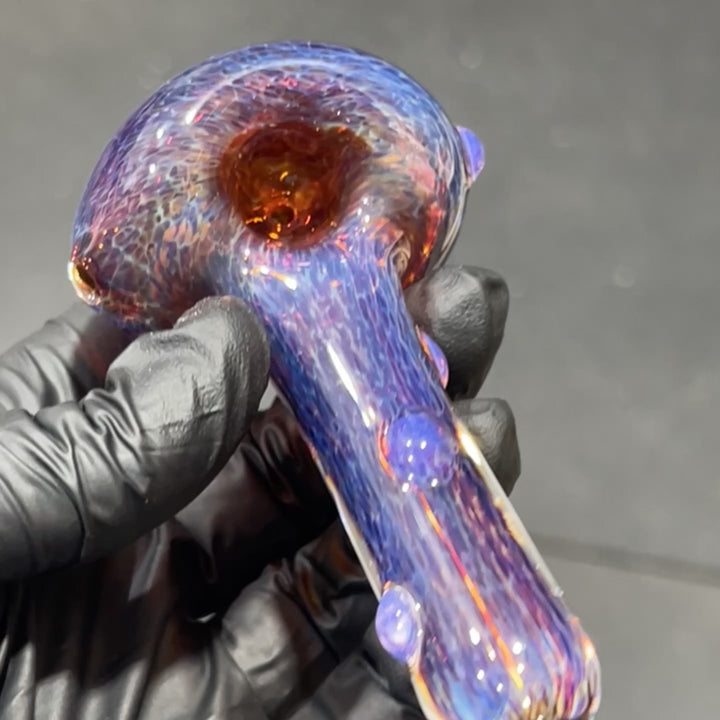 Thick Purple Pipe Glass Pipe Chuck Glass