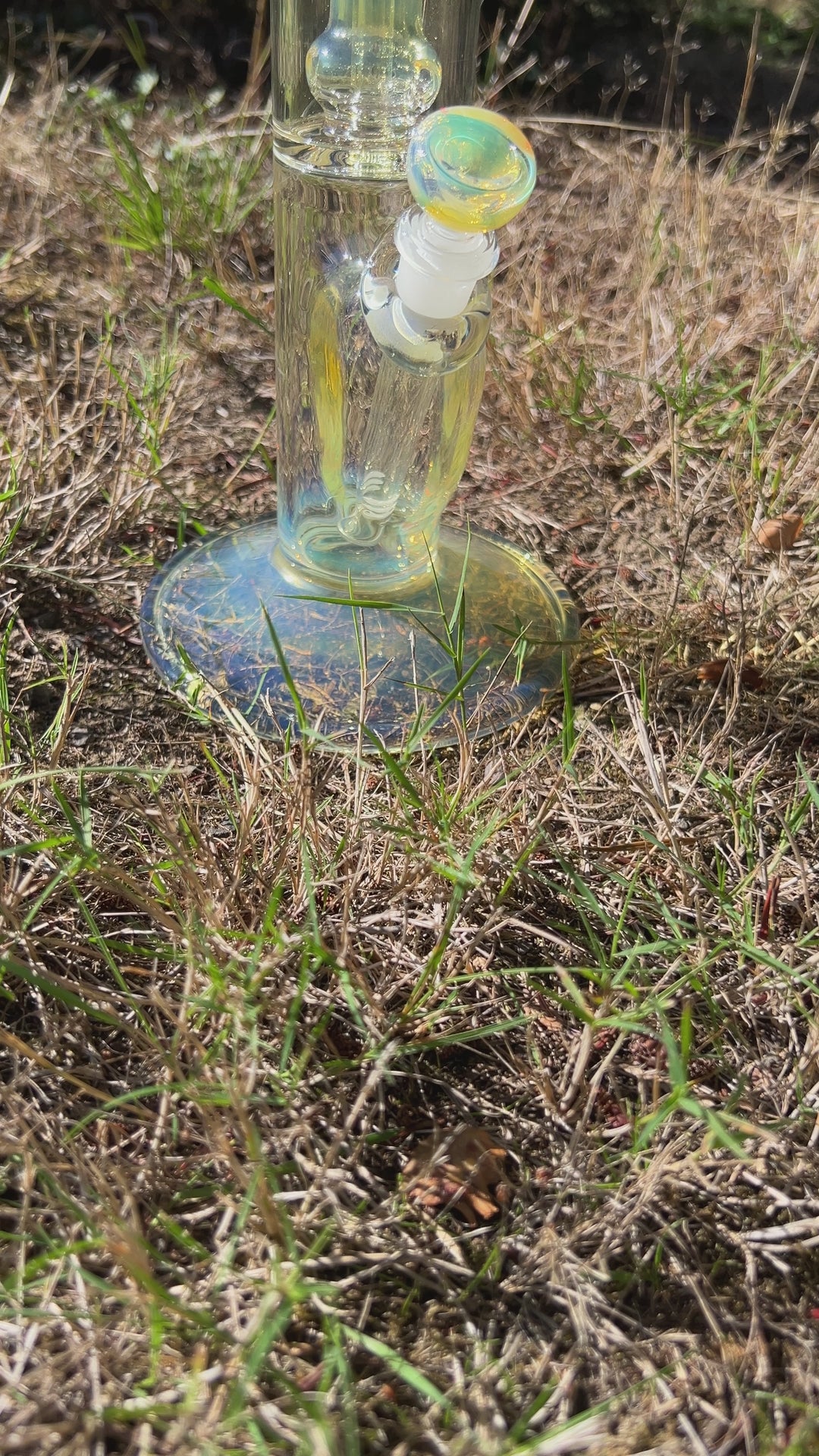 24" Fumed Quad Straight Bong Glass Pipe Mary Jane's Glass