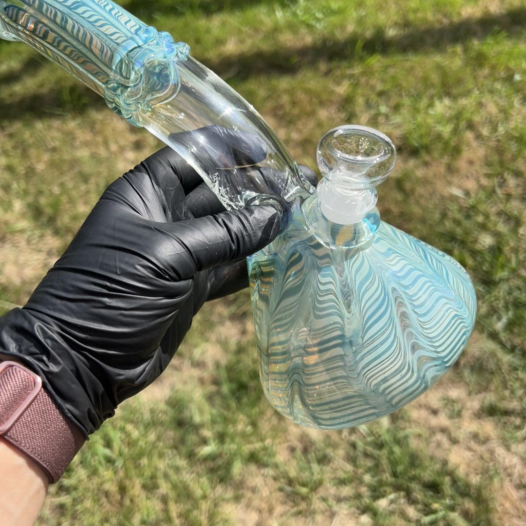 9.5" Fumed Bent Neck Beaker Bong