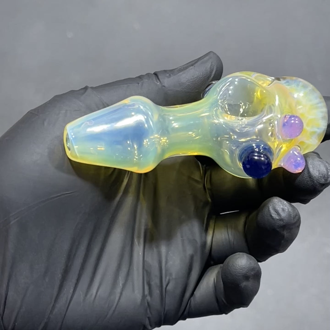 Fumed Honeycomb Spoon Glass Pipe Catfish Glass