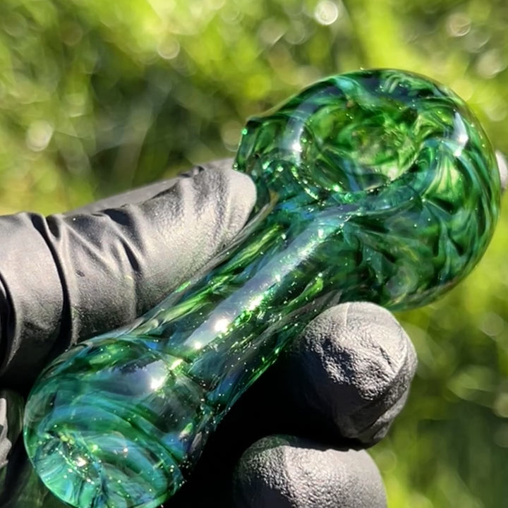 Experimental Green Pocket Pipe Glass Pipe Jedi Glassworks