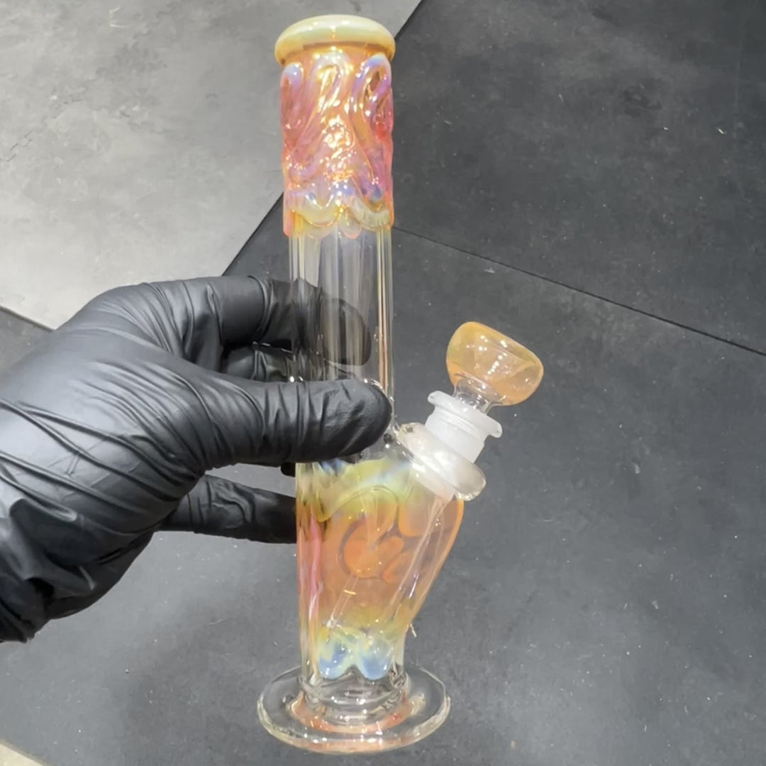 8" Fumed Straight Bong Glass Pipe Mary Jane's Glass