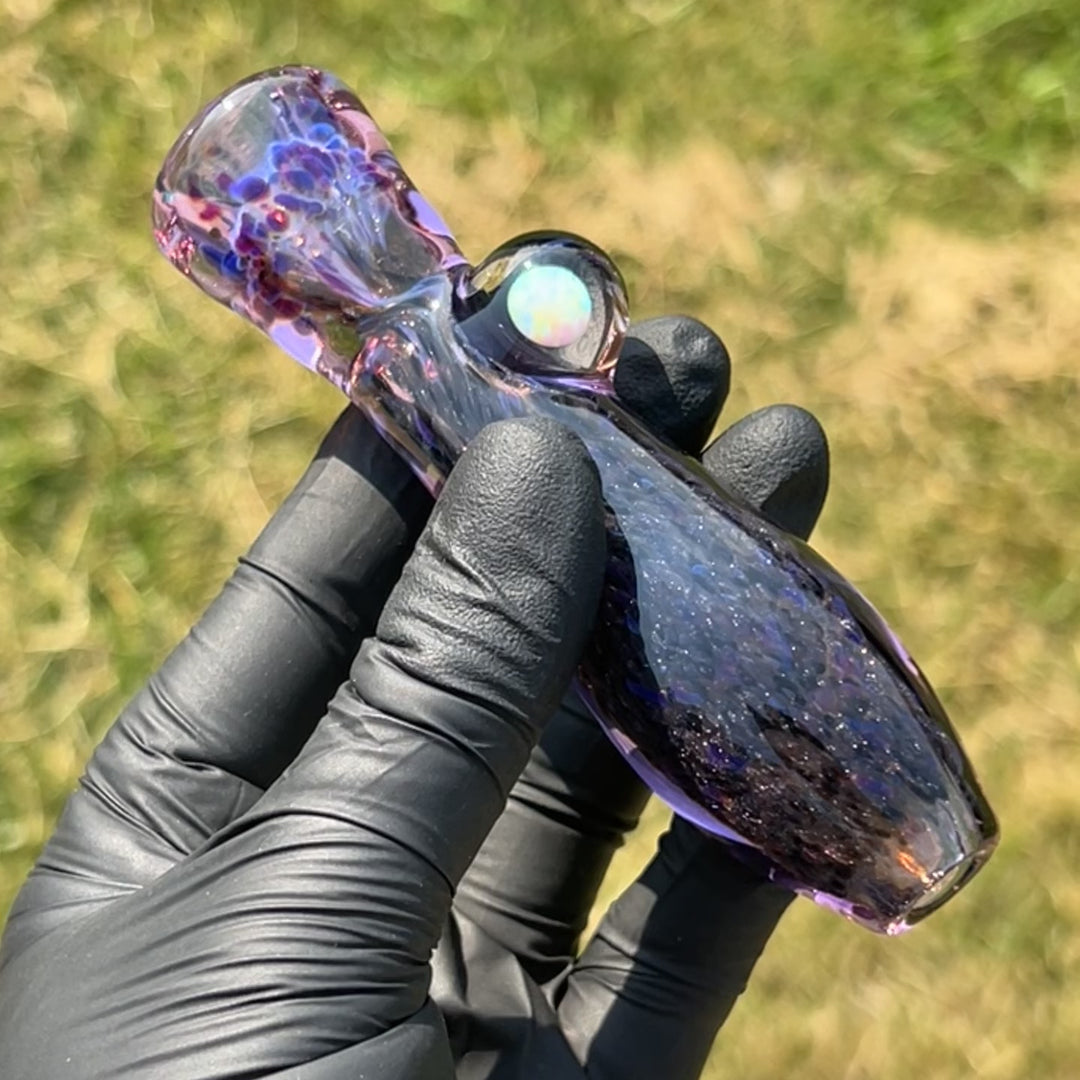 Black Plasma Opal Chillum Glass Pipe Tako Glass