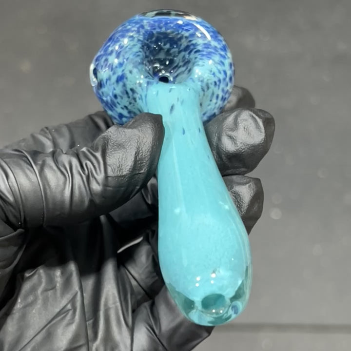 Blue Frit Pipe Glass Pipe Beezy Glass