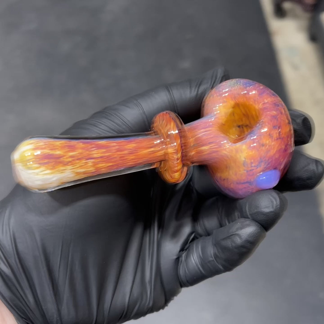 Thick Striking Purple Pipe + Ryot HeadCase Combo Glass Pipe Chuck Glass