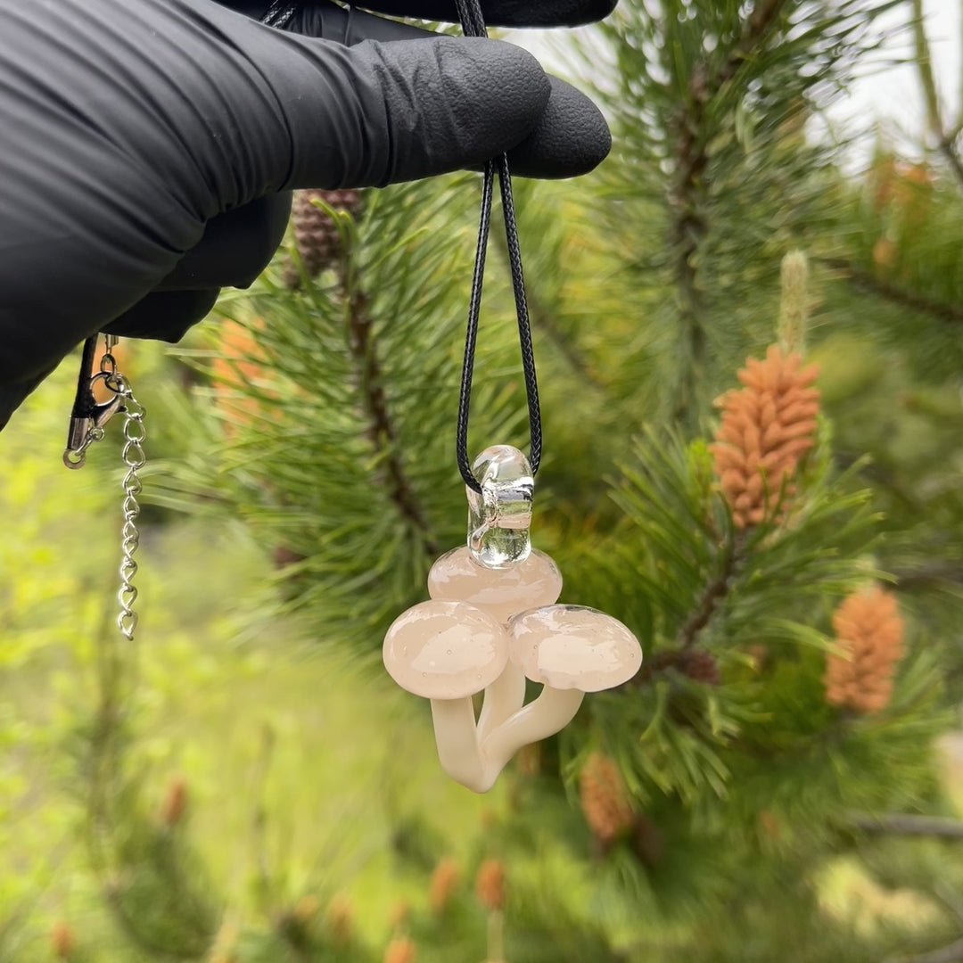 Mushroom Glass Pendant