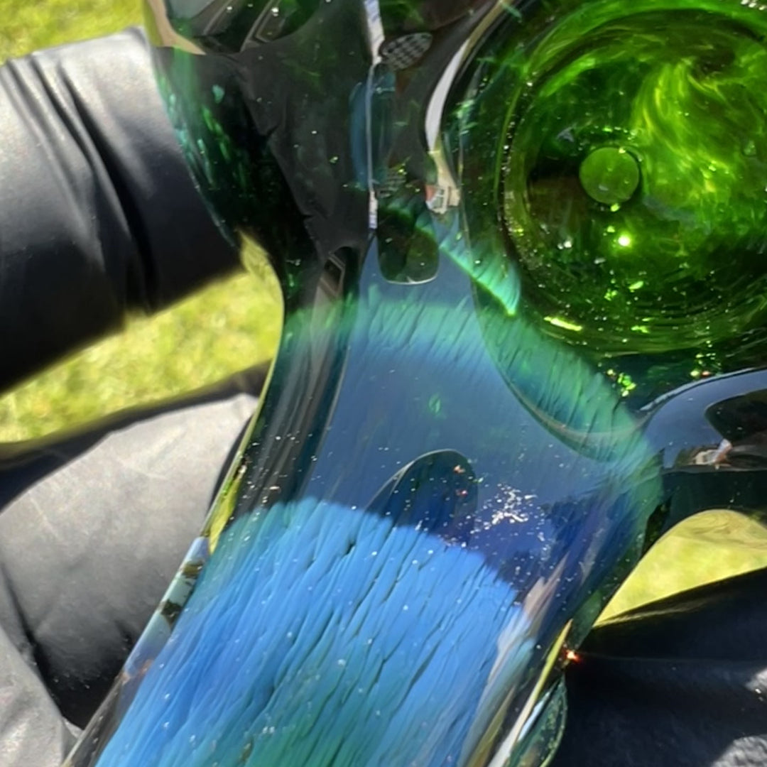 Thick Exp Green Pipe Glass Pipe Chuck Glass