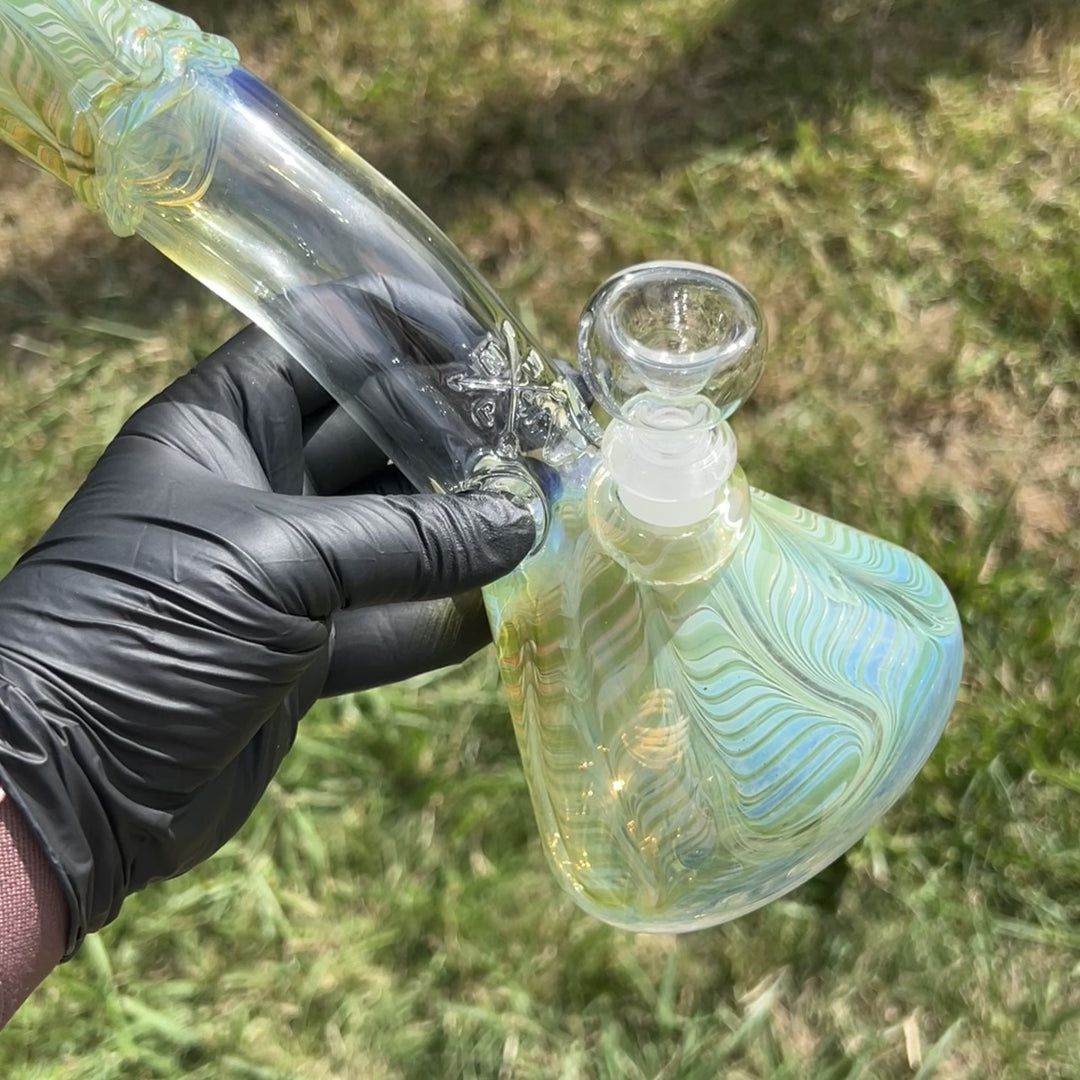 10" Fumed Bent Neck Beaker Bong