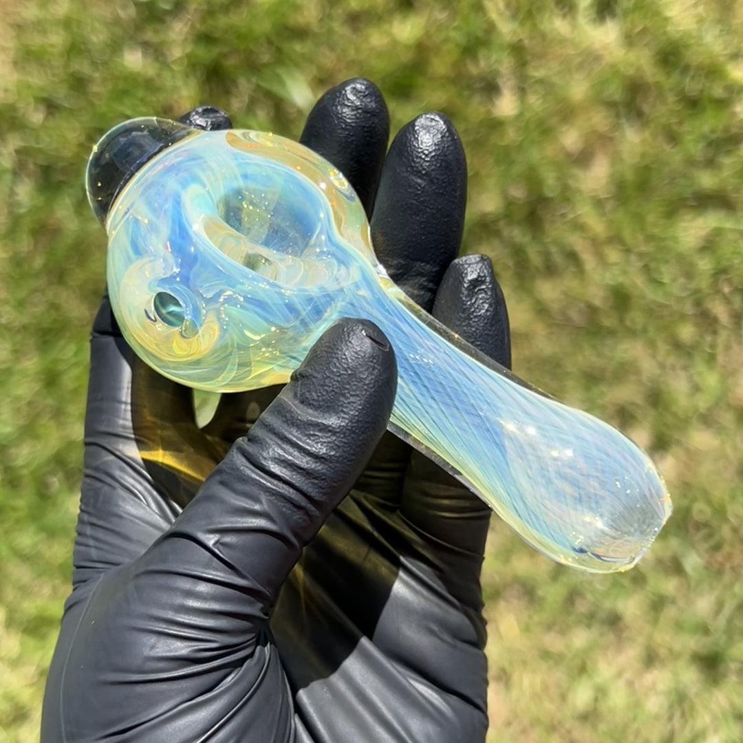 Scalloped Fumed Spoon Glass Pipe Schutz Glass