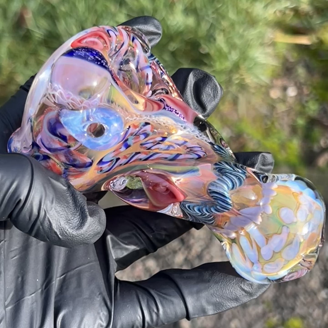 Molten Thick and Twisted Pipe Glass Pipe Molten Imagination