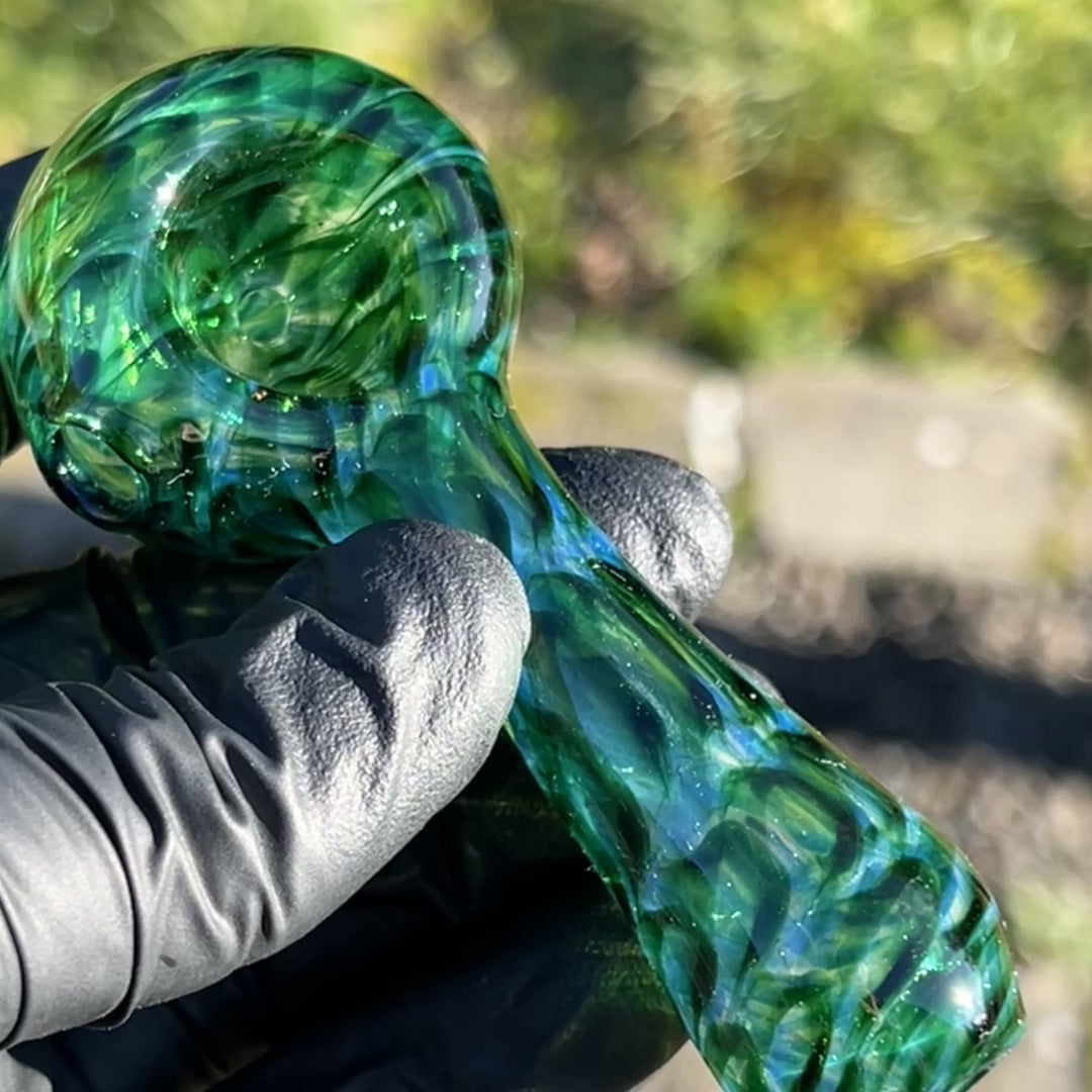 Experimental Green Pocket Pipe Glass Pipe Jedi Glassworks