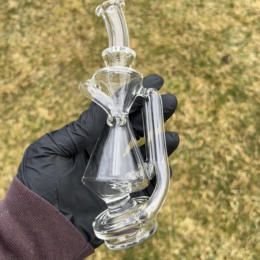 Puffco Peak Clear Recycler Attachment Glass Pipe TG