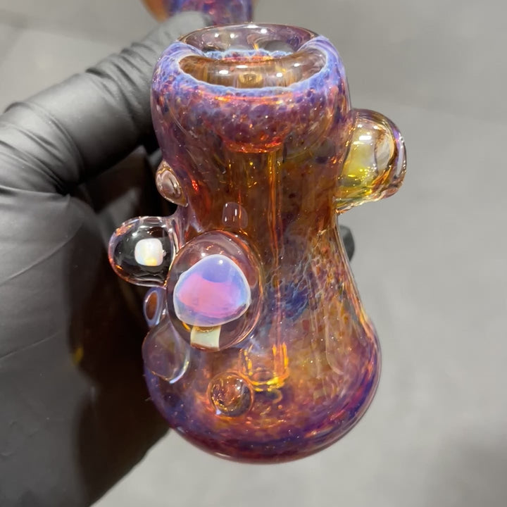 Purple Mushroom Opal Bubbler