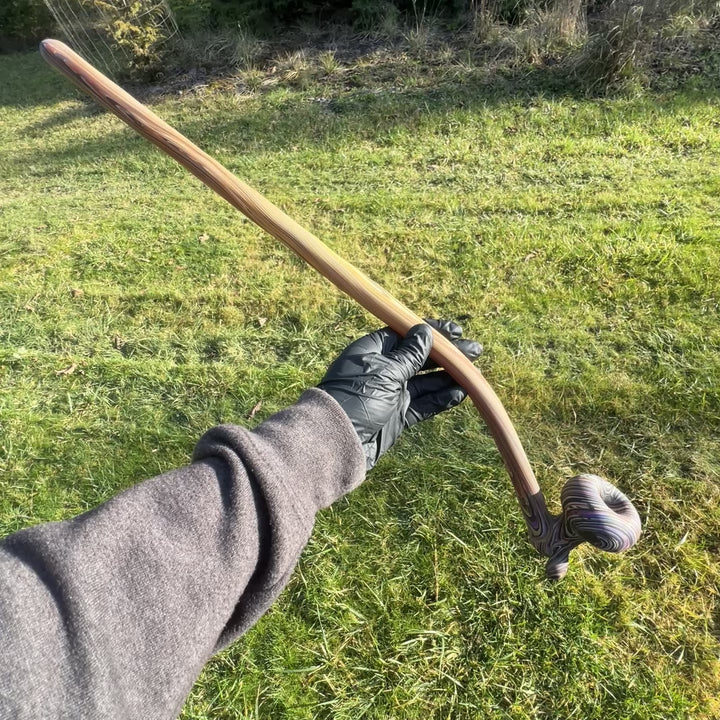 24" Woody Wood Giant Glass Pipe Wazoo Glass