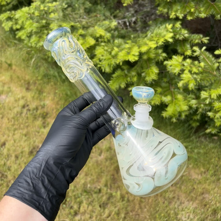 10" Fumed Twist Beaker Bong