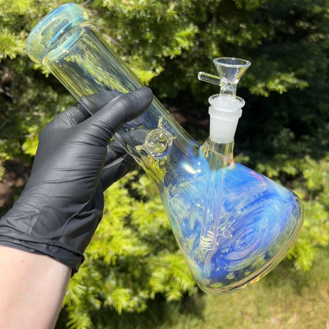 50 X 5 Fumed Beaker Bong 10" Glass Pipe TG