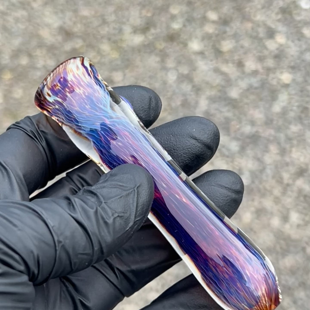 Thick Purple Chillum & Case Combo Glass Pipe Chuck Glass