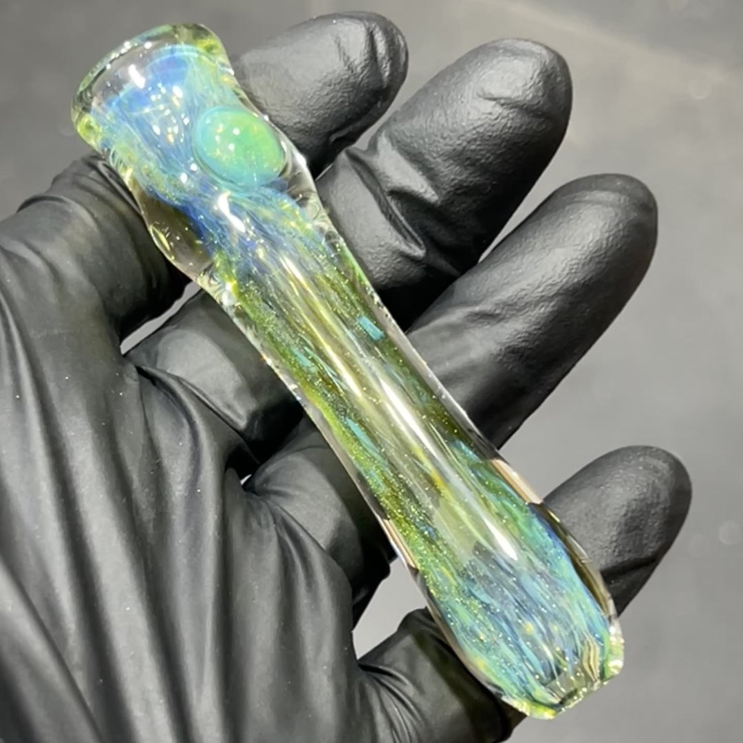 Mystery Aventurine Chillum & Case Combo Glass Pipe Chuck Glass