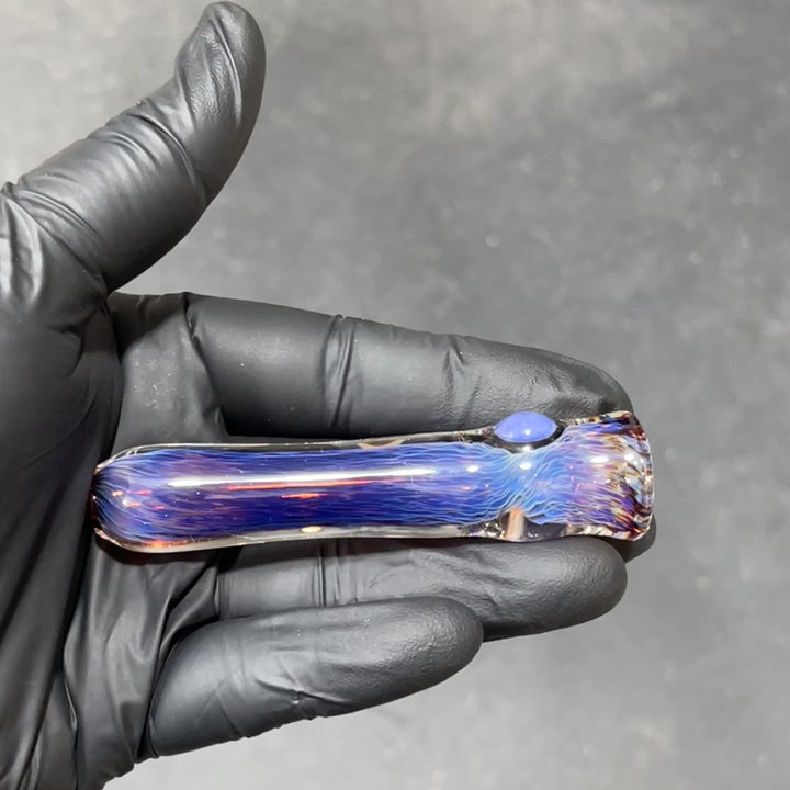 Thick Purple Chillum Glass Pipe Chuck Glass