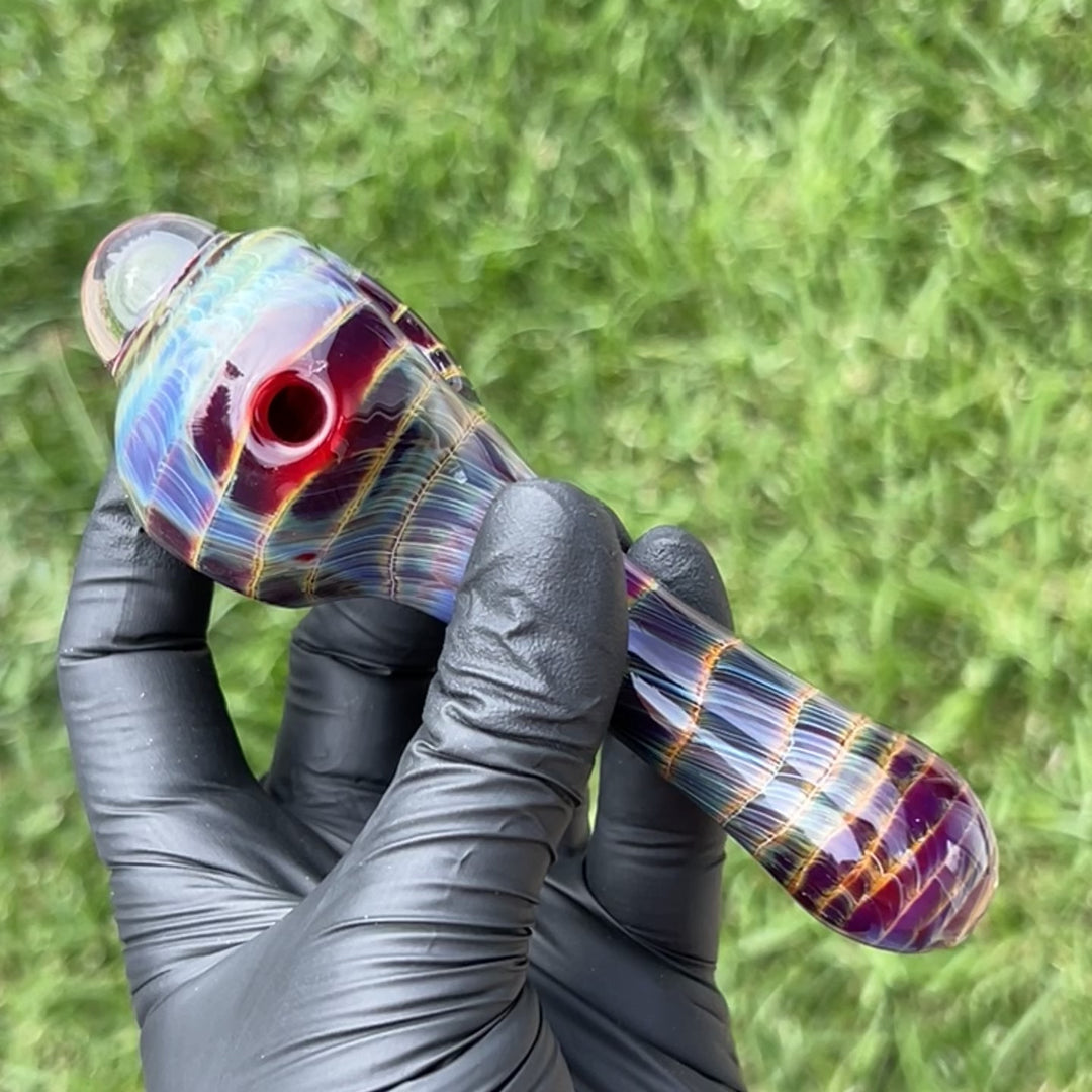 Mulberry Purple Coil Glass Pipe Glass Pipe Schutz Glass