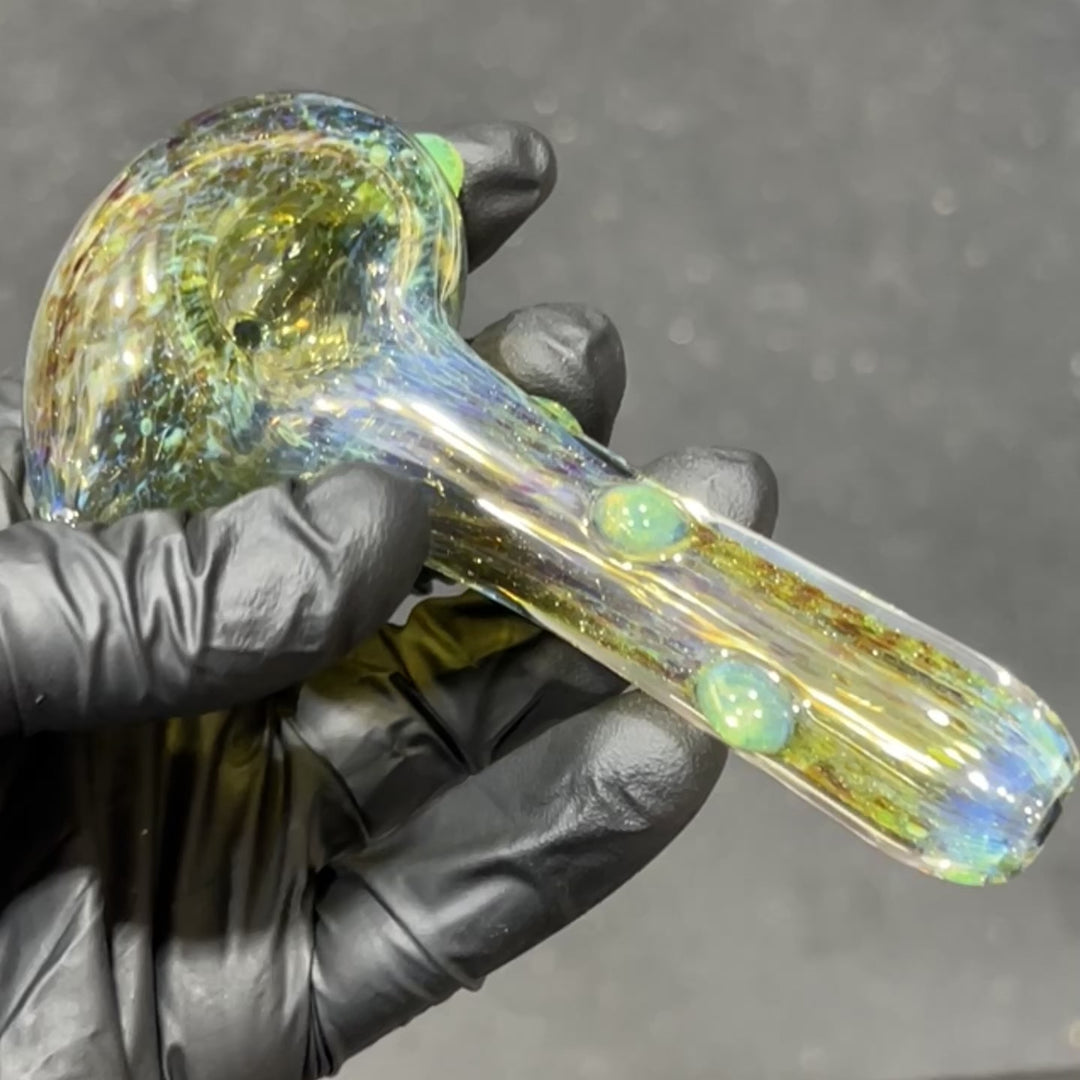 Mystery Aventurine Pipe Glass Pipe Chuck Glass