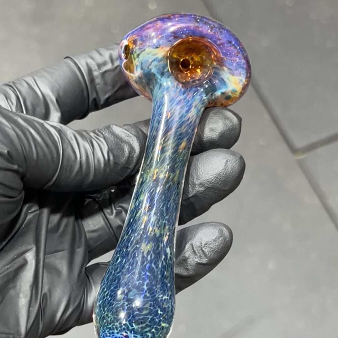 Blue Frit Pipe Glass Pipe Beezy Glass