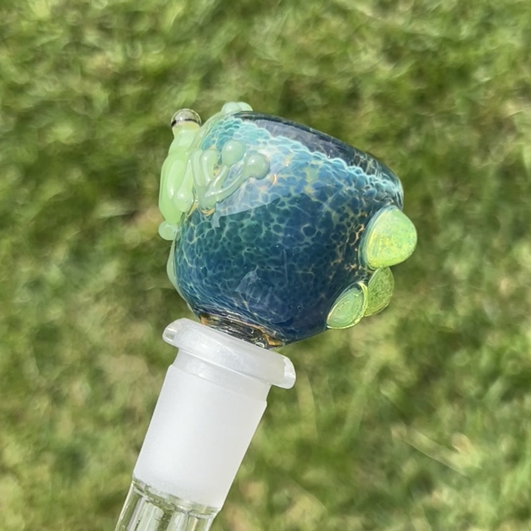 14 mm Green Frog PullSlide Custom Accessory Beezy Glass