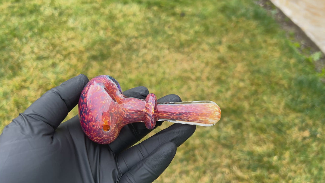 Thick Striking Purple Pipe Glass Pipe Chuck Glass