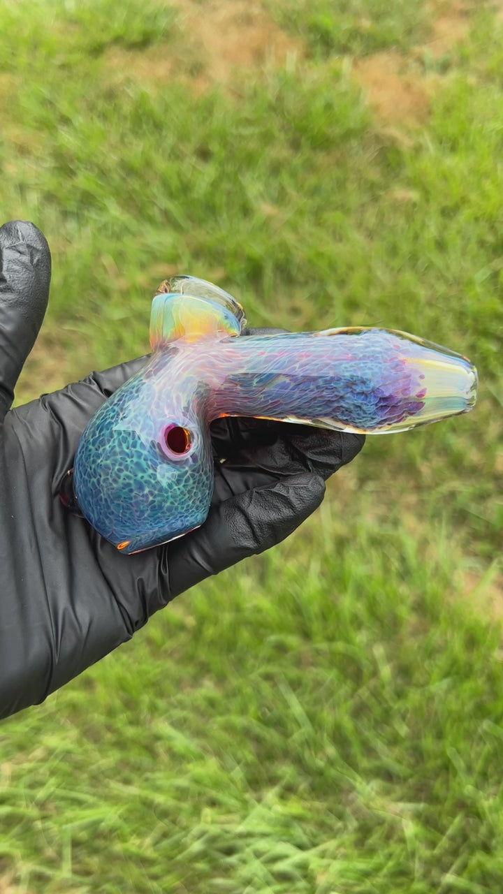 Purple Nebula Drop Hammer Glass Pipe Tako Glass