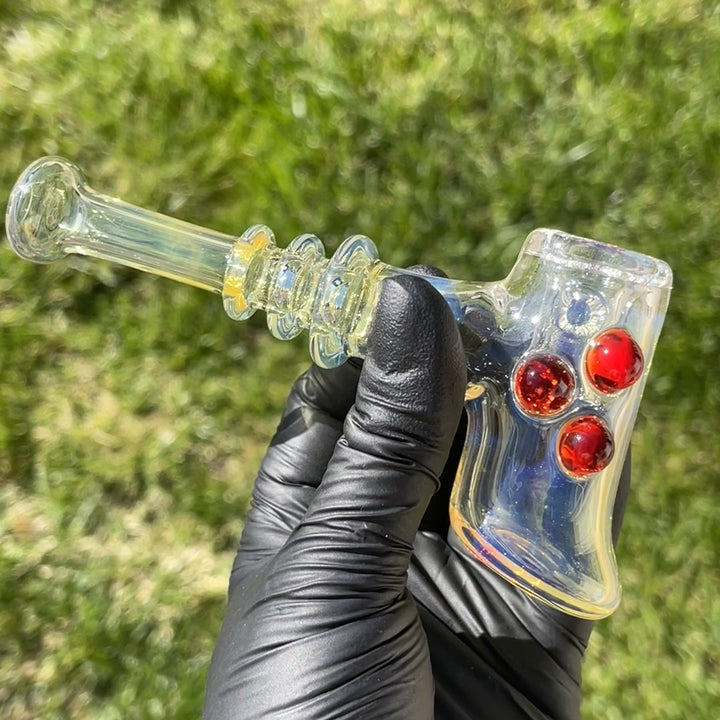 Silver Fumed Hash Hammer Glass Pipe Crondo Glassics