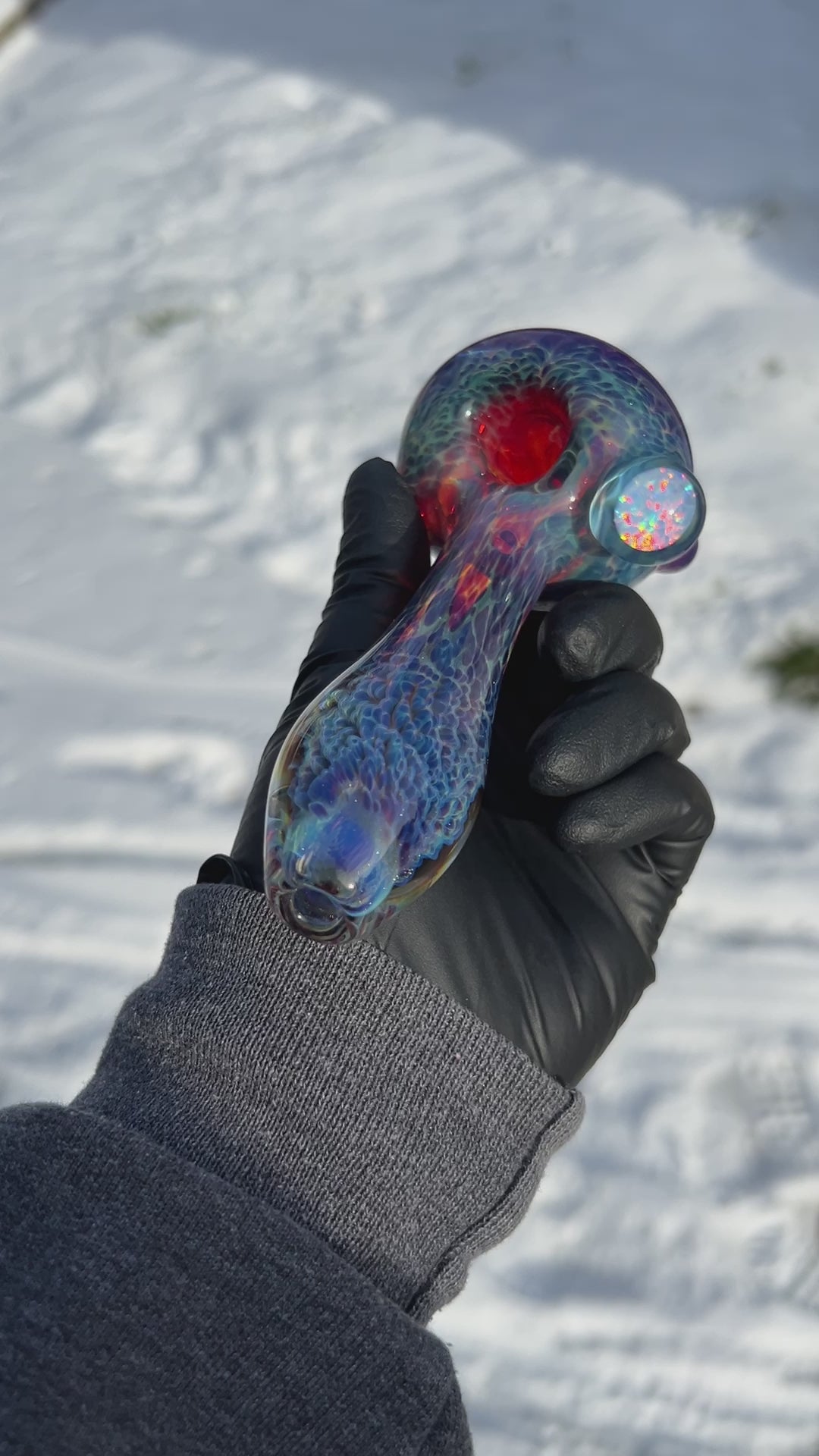 Purple Nebula Telemagenta Opal Pipe