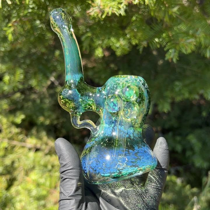 Smooth as Frit Bubbler Glass Pipe Sable Haze