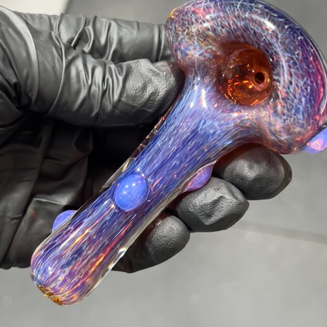 Thick Purple Pipe Glass Pipe Chuck Glass