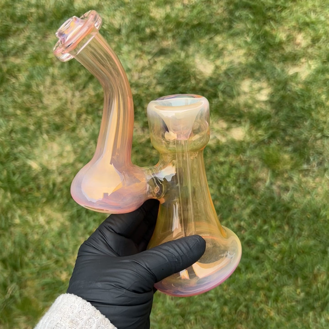 Gold Fume Bubbler with Purple Carb