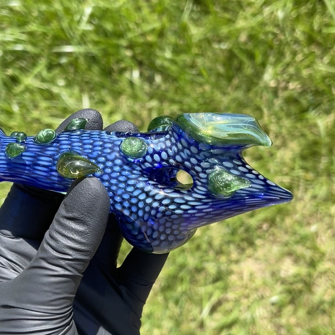 Horned Snakeskin Donut Pipe